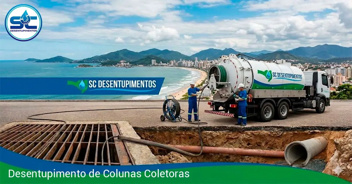 Desentupimento de Colunas Coletoras - SC Desentupimentos